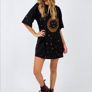 Princess Polly Black T-Shirt Dress